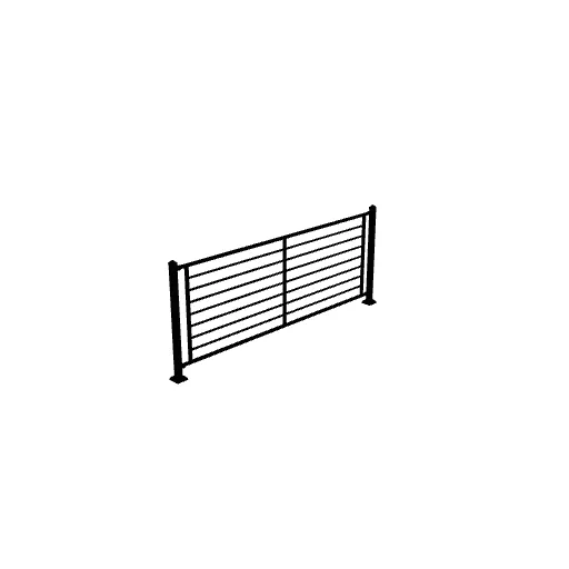 Fortress Fe26 Axis Horizontal Steel Railing